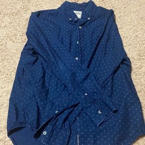 Premium indigo button down